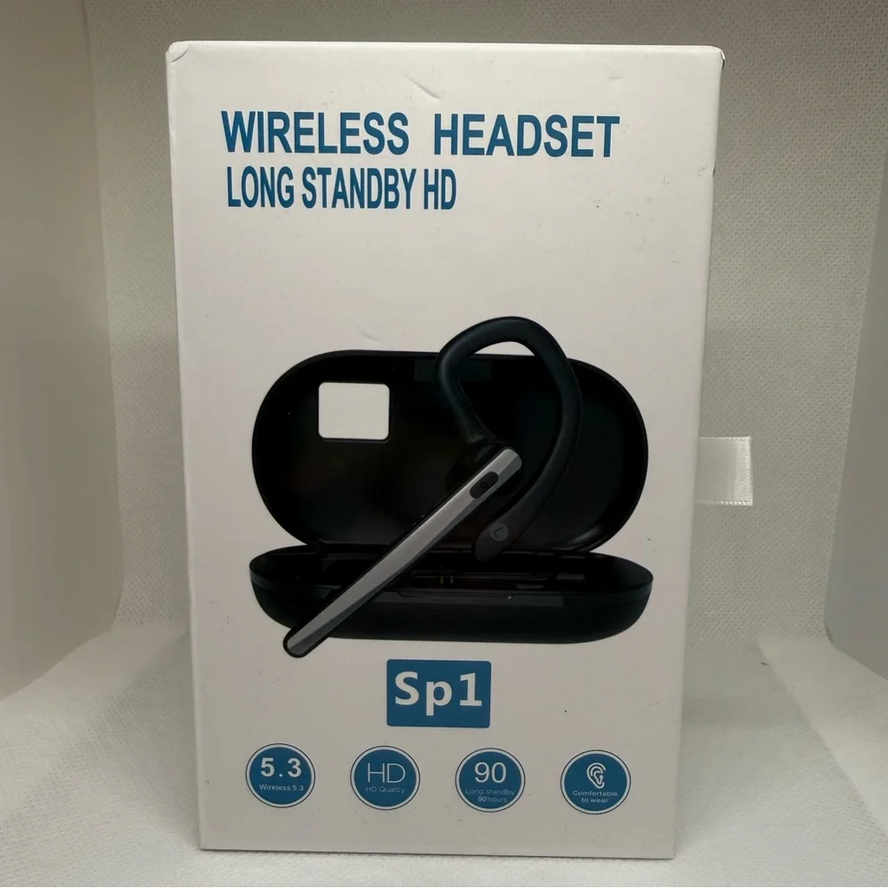 Wireless Bluetooth Earbuds with Charging Case - Black